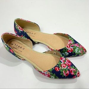 Floral D’orsay Flats Women’s Shoes Size 8